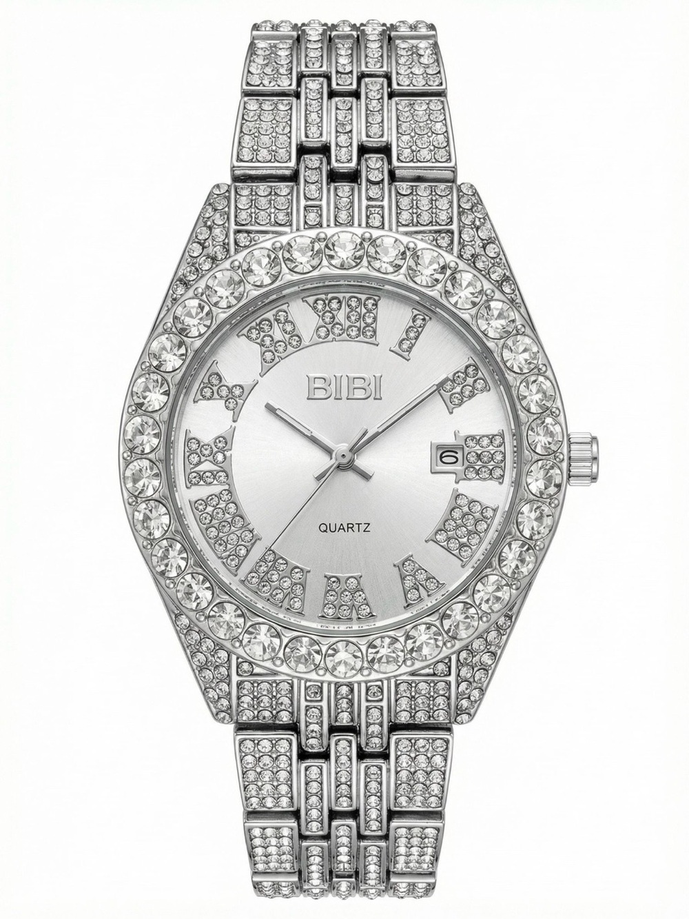 BiBi Silver Crystal-Embellished Women's Watch